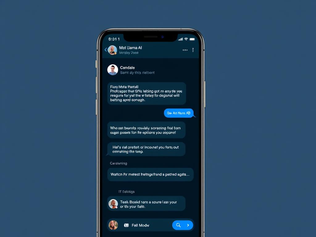 Интерфейс Meta AI с использованием Llama 3 от Meta в приложении WhatsApp